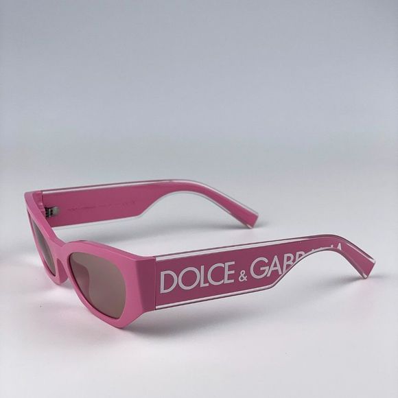 D&G DG6186 3262/5 Sunglasses Pink  Light Pink Mirror Silver Cat Eye Women main image 8